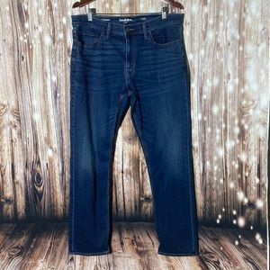 Men's Goodfellow & Co Trutemp All Season Technology Navy Blue Jeans 38W 32L